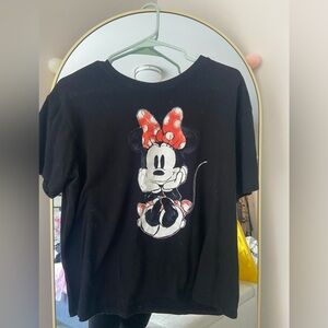 Disney Black and Red Short Sleeve Tees